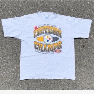Pittsburgh Steelers Conference Champs 1995 NFL Salem Sportswear Tee (XL)